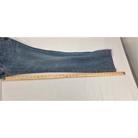 Gap Mens Blue Jeans Bootcut Mid Rise Medium Wash Cotton Denim Cowboy 34x34 - Picture 14 of 16